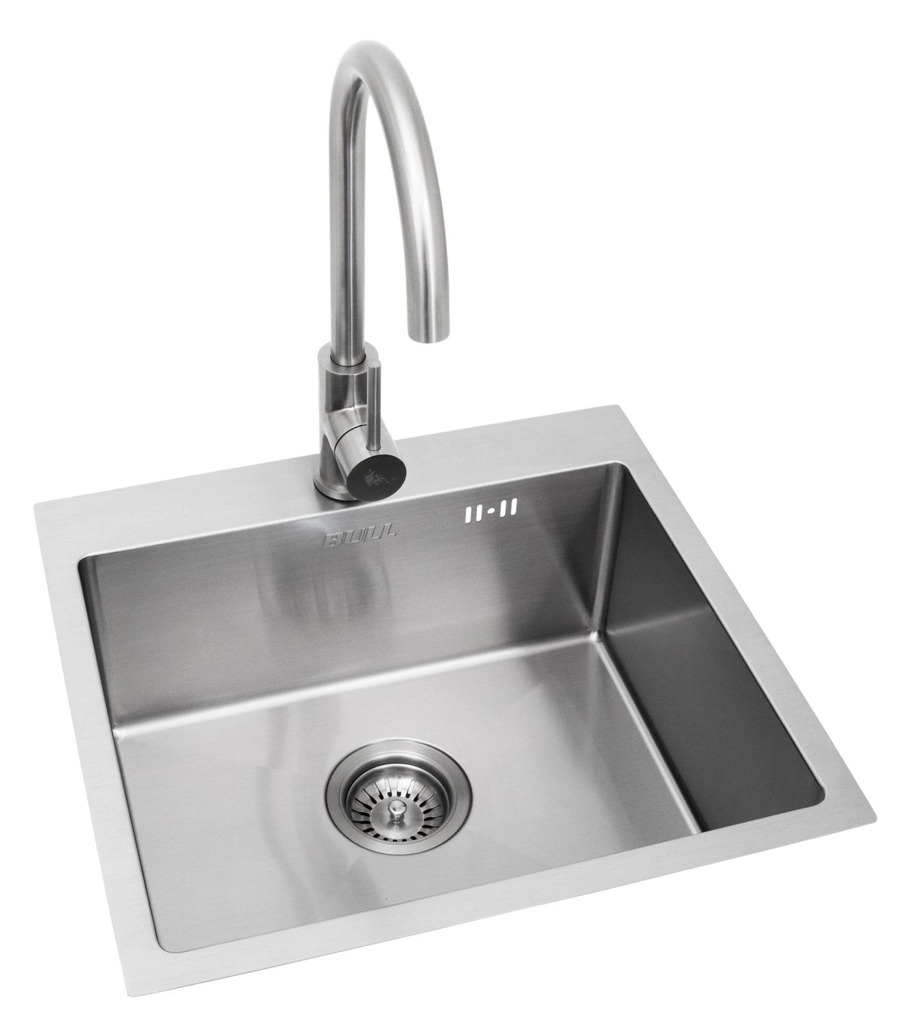 BULL Spülbecken Größe M (43x36x20cm) Inkl. Wasserhahn Für Warm/kalt 3 BULL Spülbecken Größe M (43x36x20cm) Inkl. Wasserhahn Für Warm/kalt – Bild 3