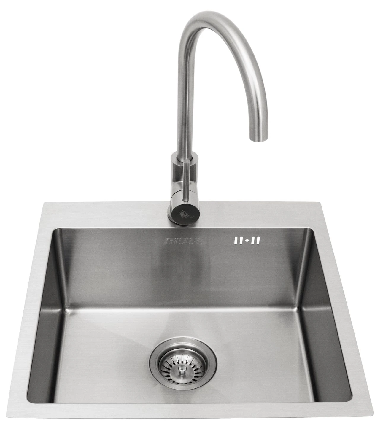 BULL Spülbecken Größe M (43x36x20cm) Inkl. Wasserhahn Für Warm/kalt 1 BULL Spülbecken Größe M (43x36x20cm) Inkl. Wasserhahn Für Warm/kalt