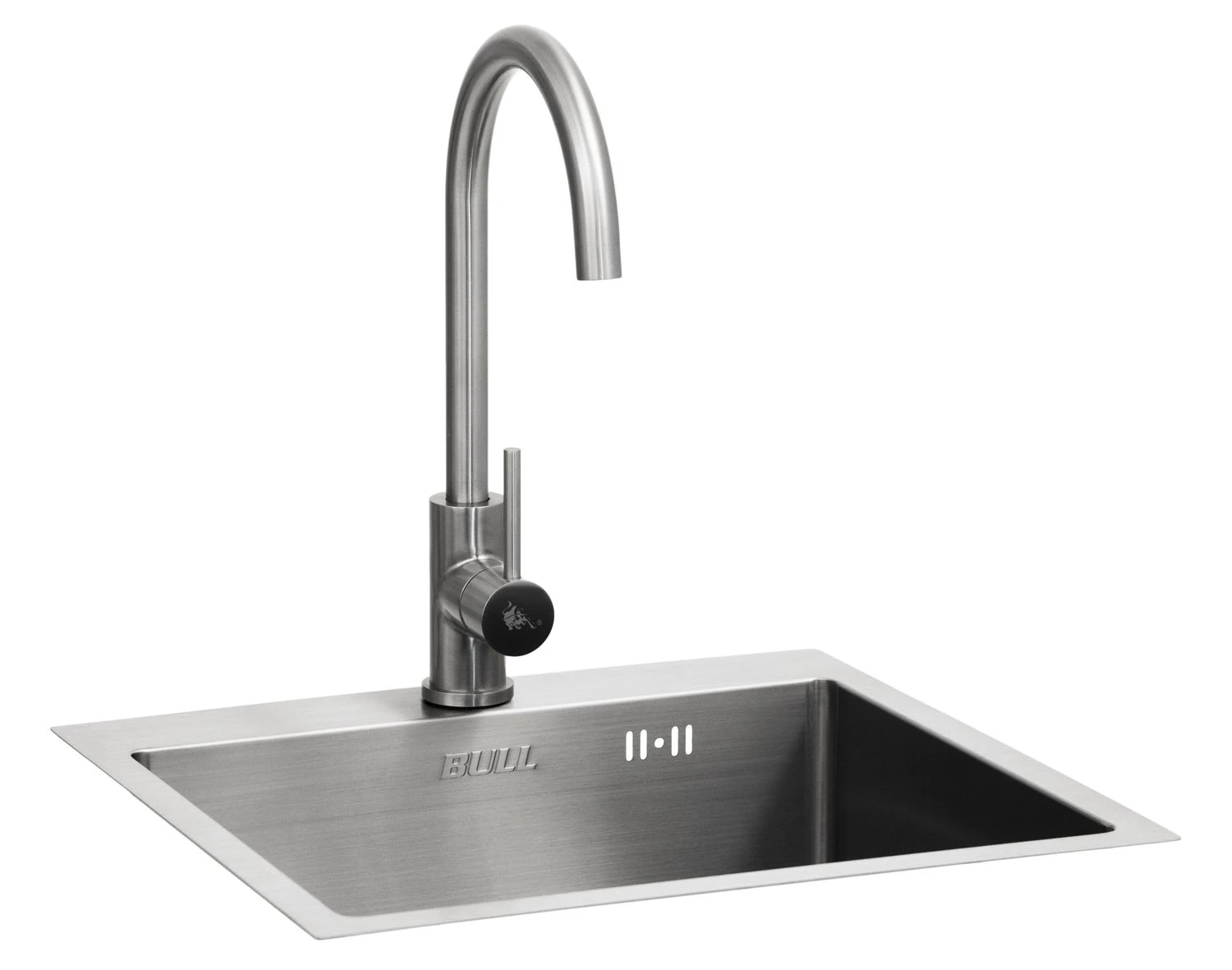 BULL Spülbecken Größe M (43x36x20cm) Inkl. Wasserhahn Für Warm/kalt 2 BULL Spülbecken Größe M (43x36x20cm) Inkl. Wasserhahn Für Warm/kalt – Bild 2