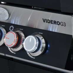 Rösle Gasgrill Videro G3 Schwarz - Modell 2023 Inkl. Abdeckhaube -Outdoor-Grillladen 25519 02 Gasgrill BBQ Station Videro G3 schwarz 50mbar