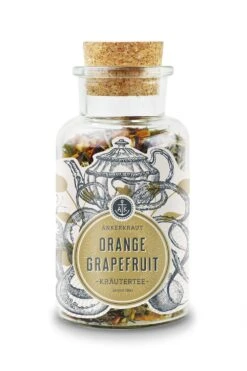 Ankerkraut Tee-Box "Mit Allen Wassern Gewaschen" - Mit Sencha Gojibeere, Nachthimmel, Orange Grapefruit -Outdoor-Grillladen Ankerkraut Orange Grapefruit 4260347897909