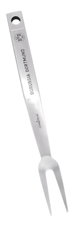 Grillfürst Premium Grillbesteck Set Mit Grillzange, -Wender Und -Gabel - Borussia Dortmund Edition In Geschenkverpackung -Outdoor-Grillladen BVB Premium Grillgabel Edelstahl