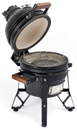The Bastard Keramikgrill Classic Small - Schwarz Glänzend - Modell 2023 -Outdoor-Grillladen Bastard Grill Classic Small BC206 seitlich