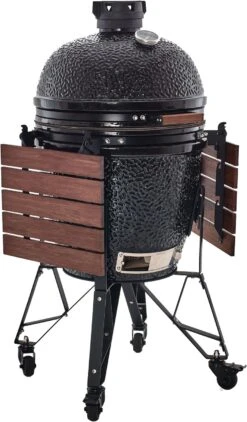 The Bastard Keramikgrill Classic Large - Complete - Schwarz Glänzend - Modell 2023 -Outdoor-Grillladen Bastard Grill Large Complete Tische abgeklapptBC201