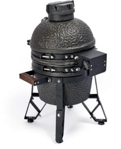 The Bastard Keramikgrill Urban Small - Schwarz Matt - Modell 2023 -Outdoor-Grillladen Bastard Keramikgrill Urban Small rueckseite Scharnier BU206