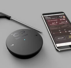 Big Green Egg CookPerfect Comfort Bluetooth Grillthermometer - Black Edition -Outdoor-Grillladen Big Green Egg Cook Perfect Black Edition App Steuerung