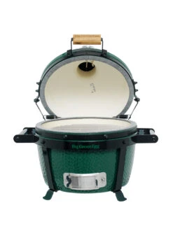 Big Green Egg MiniMax Keramikgrill Starter - Paket -Outdoor-Grillladen Big Green Egg MiniMax Carrier deckel offen 1