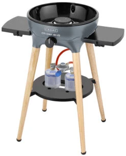 CADAC Gasgrill Citi Chef 40 FS BBQ / Dome Steel Grey, 50 Mbar -Outdoor-Grillladen CADAC Citi Chef 40 FS Steel Grey 2 Gaskartuschen