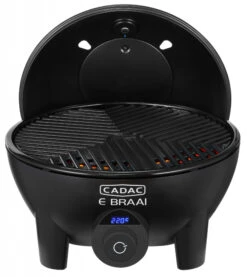 CADAC Elektrogrill Tischgrill E-Braai 40 BBQ / Dome Black -Outdoor-Grillladen CADAC Elektrogrill Deckel Windschutz