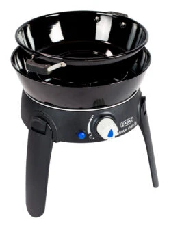 CADAC Camping Gasgrill Safari Chef 30 LP - 30 Mbar -Outdoor-Grillladen CADAC Safari Chef Pfanne 3