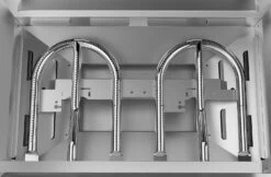 COZZE Plancha 600 / Plancha Grill Mit 2 Gusseisen Grillplatten -Outdoor-Grillladen COZZE Planchagrill 600 Brenner