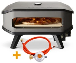 COZZE Pizzaofen Gas 34 Cm (13") Mit Thermometer - Inkl. Pizzastein