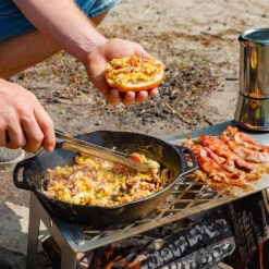 Fennek 4Fire - Mobiler 2-Zonen Grillrost -Outdoor-Grillladen Fennek 4Fire Grillrost Fruehstueck