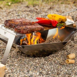 Fennek 4Fire - Mobiler 2-Zonen Grillrost -Outdoor-Grillladen Fennek 4Fire Grillrost Hexagon