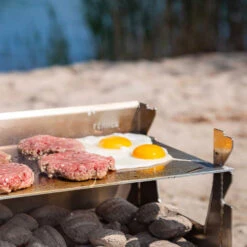 Fennek Edelstahl Plancha / Grillplatte Für Fennek 2.0 -Outdoor-Grillladen Fennek Edelstahl Plancha Fennek 2 Spiegeleier