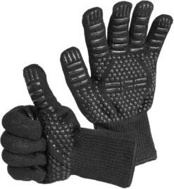 Fennek Grillhandschuhe, Schwarz -Outdoor-Grillladen Fennek Grillhandschuhe schwarz Daumen