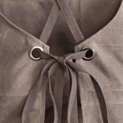 Fennek Grillschürze Grau - Imprägniert -Outdoor-Grillladen Fennek Grillschuerze grau Schnuerung