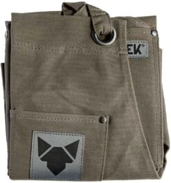 Fennek Grillschürze Grau - Imprägniert -Outdoor-Grillladen Fennek Grillschuerze grau zusammengelegt