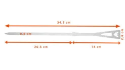 Fennek Grillspieße Kurz 6er Set -Outdoor-Grillladen Fennek Grillspiesse kurz Abmessungen