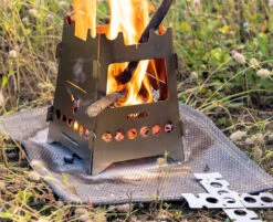 Fennek Hobo Kocher Basic Zum Stecken / Edelstahl Mit Tasche 6 Fennek Hobo Kocher Basic Zum Stecken / Edelstahl Mit Tasche -Outdoor-Grillladen Fennek Hobo Kocher Basic Feuer