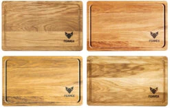 Fennek Schneidbrett Eiche - XL 40 X 25 X 2 Cm 5 Fennek Schneidbrett Eiche - XL 40 X 25 X 2 Cm -Outdoor-Grillladen Fennek Schneidbrett Eiche XL Farbunterschiede