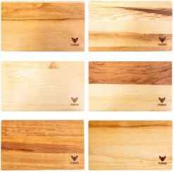 Fennek Schneidbrett Esche - Klein 30 X 18 X 1,5 Cm -Outdoor-Grillladen Fennek Schneidbrett Esche klein Farbunterschiede