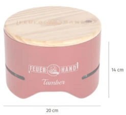 Feuerhand Tischgrill Tamber Rot -Outdoor-Grillladen Feuerhand Tischgrill Tamber Rot Abmessungen