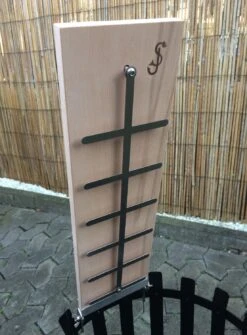 Flammlachsbrett Buche 140mm Schraub-Variante Mit 11mm Nut -Outdoor-Grillladen Flammlachsbrett 140mm Schraub