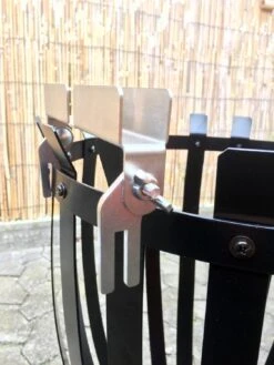 Flammlachsbrett Buche 190mm Klemm-Variante Mit 11mm Nut -Outdoor-Grillladen Flammlachsbrett Halterung 2