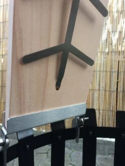 Flammlachsbrett Buche 190mm Klemm-Variante Mit 11mm Nut -Outdoor-Grillladen Flammlachsbrett Klemmen Vorne