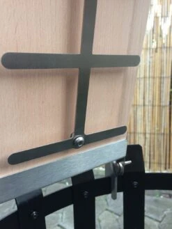 Flammlachsbrett Buche 140mm Schraub-Variante Mit 11mm Nut -Outdoor-Grillladen Flammlachsbrett Schrauben Vorne