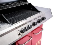 Grillfürst G510G 5-Brenner Gasgrill Mit Hochtemperaturbrenner Und Gusseisen Rosten - Feuerwehr Edition -Outdoor-Grillladen G510G FW Feuerwehrgrill Foto freigestellt 19