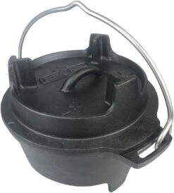 Grillfürst Dutch Oven Set BBQ Edition DO2 - X-DEAL Inkl. Tragetasche / Aufbewahrungstasche, Gusseisen Pflege Und Deckelheber