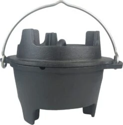 Grillfürst Dutch Oven Set BBQ Edition DO2 - X-DEAL Inkl. Tragetasche / Aufbewahrungstasche, Gusseisen Pflege Und Deckelheber -Outdoor-Grillladen Grilfuerst DO2 Dutch Oven BBQ Edition Deckel Seite