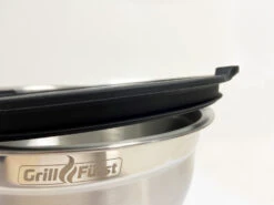 Grillfürst BBQ 3er Edelstahlschüssel Set Mit Glasdeckel 24 Grillfürst BBQ 3er Edelstahlschüssel Set Mit Glasdeckel -Outdoor-Grillladen Grillfuerst BBQ Schuessel Glasdeckel luftdicht