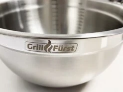 Grillfürst BBQ 3er Edelstahlschüssel Set Mit Glasdeckel 21 Grillfürst BBQ 3er Edelstahlschüssel Set Mit Glasdeckel -Outdoor-Grillladen Grillfuerst BBQ Schuessel Set Edelstahl Logo