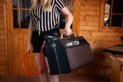 Grillfürst G201E 2-Brenner Gasgrill Portabel V2 - Campinggrill / Balkongrill 50mbar -Outdoor-Grillladen Grillfuerst Camping Gasgrill G201 Transport 1