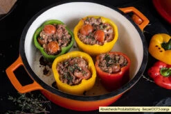 Grillfürst Emaillierter Dutch Oven Ohne Füsse DO7,5 - Rot -Outdoor-Grillladen Grillfuerst Dutch Oven emailliert Beispiel DO7 5 orange 1