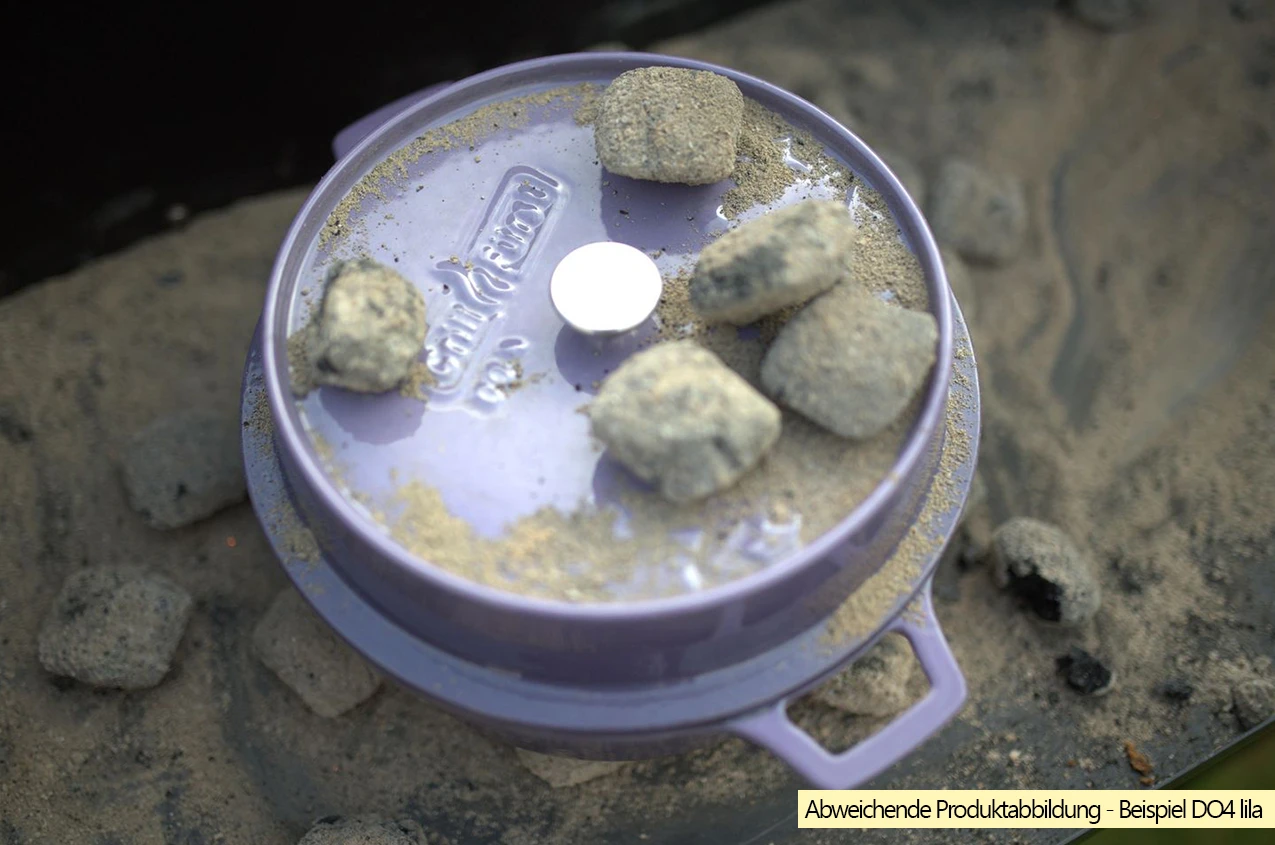 Grillfürst Emaillierter Dutch Oven Ohne Füsse DO4 - Blau 3 Grillfürst Emaillierter Dutch Oven Ohne Füsse DO4 - Blau – Bild 3