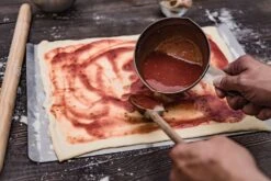 Grillfürst Pizzastein Eckig 40 X 30 Cm Mit Pizzablech -Outdoor-Grillladen Grillfuerst Edelstahl Pizzablech