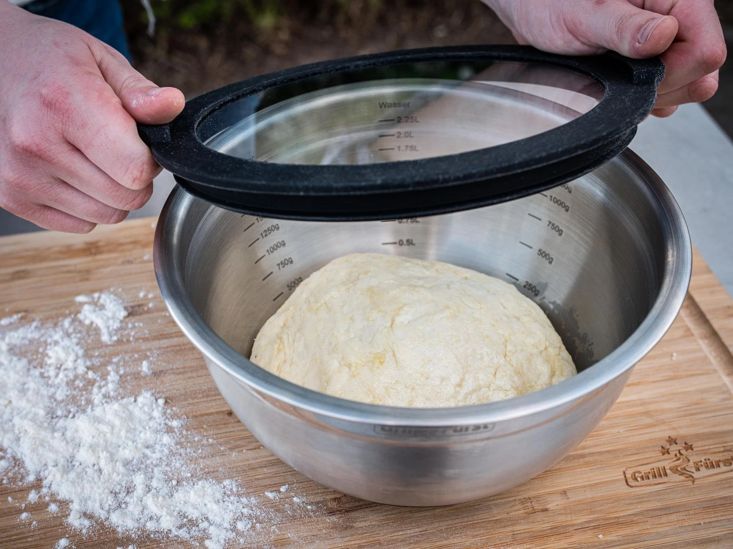 Grillfürst BBQ 3er Edelstahlschüssel Set Mit Glasdeckel 15 Grillfürst BBQ 3er Edelstahlschüssel Set Mit Glasdeckel – Bild 15