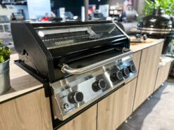 Grillfürst G490E 4-Brenner Einbaugrill - Black Edition - Mit Heckbrenner Und Edelstahl Rosten -Outdoor-Grillladen Grillfuerst G490 Einbau Gasgrill schwarz