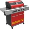 Grillfürst G510G 5-Brenner Gasgrill Mit Hochtemperaturbrenner Und Gusseisen Rosten - Feuerwehr Edition