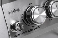 Grillfürst G521G Smart Grill - Mit Automatischer Temperatursteuerung, Hochtemperaturbrenner, Heckbrenner Und Gusseisen Rosten -Outdoor-Grillladen Grillfuerst G521E Smart Grill Bedienblende 1