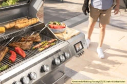Grillfürst G521G Smart Grill - Mit Automatischer Temperatursteuerung, Hochtemperaturbrenner, Heckbrenner Und Gusseisen Rosten -Outdoor-Grillladen Grillfuerst G521G Smart Grill Temperaturfuehler