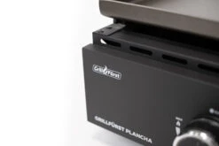 Grillfürst Plancha Grill - 2 Brenner Mit Insgesamt 7 KW Und Edelstahl Plancha -Outdoor-Grillladen Grillfuerst Gas Planchagrill Blende schwarz 1