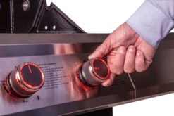 Grillfürst G401G 4-Brenner Einbaugrill Mit Gusseisen Rosten -Outdoor-Grillladen Grillfuerst Gasgrill G401G Beleuchtete Drehregler