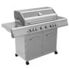 Grillfürst G621G 6-Brenner Edelstahl-Gasgrill - Eintracht Frankfurt Edition - Gusseisenroste