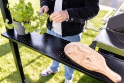 Grillfürst Premium Grillpavillon Aus Stahl Mit Wetterfestem Metalldach Und Ablageflächen -Outdoor-Grillladen Grillfuerst Grillpavillon Ablage