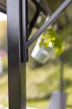 Grillfürst Premium Grillpavillon Aus Stahl Mit Wetterfestem Metalldach Und Ablageflächen -Outdoor-Grillladen Grillfuerst Grillpavillon Stahlstrebe